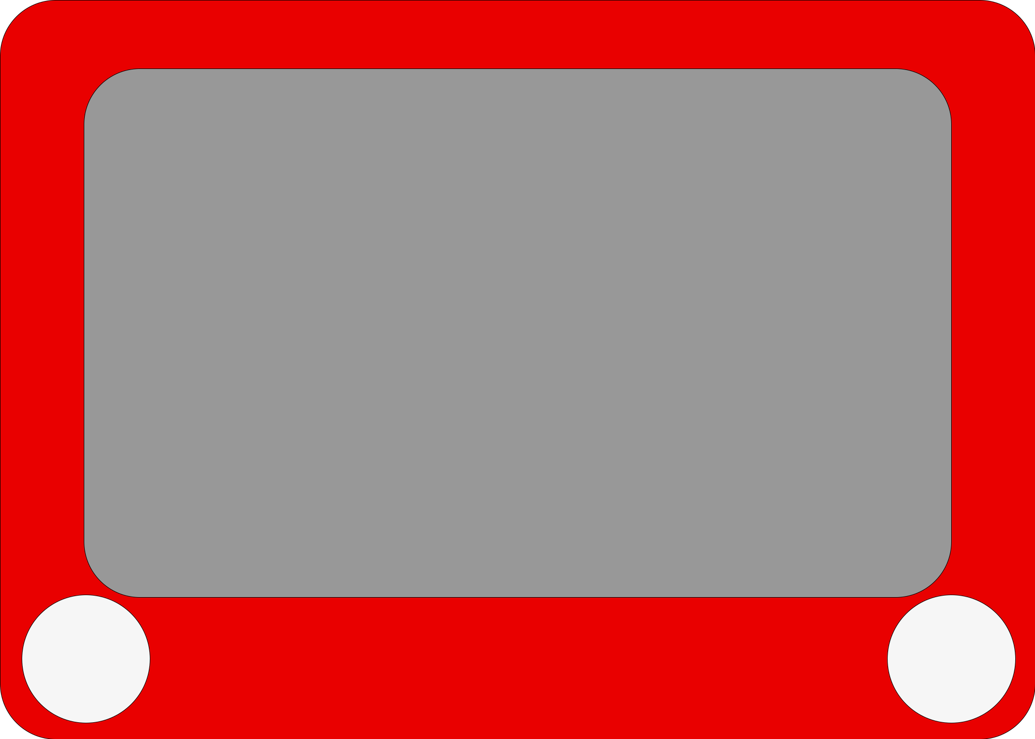 small 2D picture of an Etch-A-Sketch